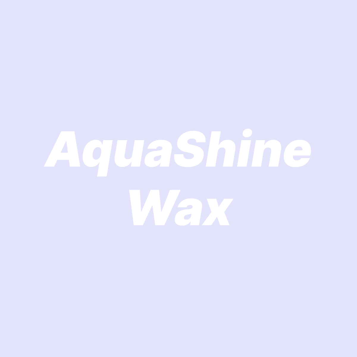 AquaShine Wax Package